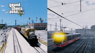 [GTA5] 기차운전 모드ㅣdriving a Train in GTA5 mod + Download Link