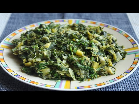 მოშუშული პრასი კვერცით