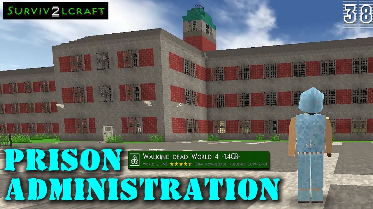 Survivalcraft 2 gameplay map TWD Prison Administration.