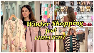 Winter shopping under Pkr 50k feat. Limelight Sale - clothing haul