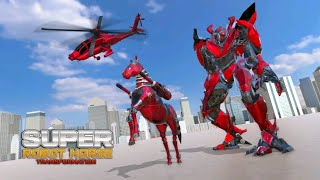 Robot Berubah Jadi Pesawat Helikopter Dan kuda | Super Horse Robot Transform : Helicopter screenshot 4