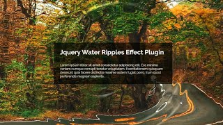 jQuery water ripple effect plugin ( Animation / Plugin ) screenshot 3
