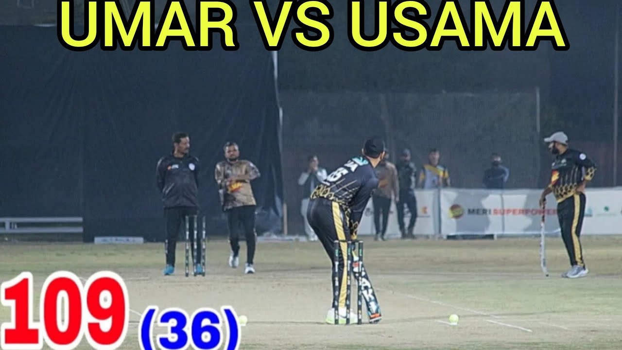 USAMA ALI SAILKOT VS UMAR BAHI 109 RUNS NEED 36 BALLS BIG MATCH BEST ...