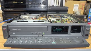 sharp vc-s800 vintage s-vhs vcr / cassette housing repair