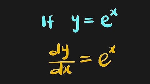 Derivative of e^x from the first principle