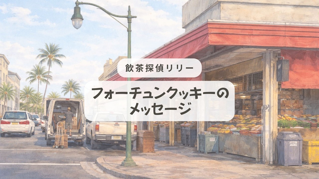 【飲茶探偵リリー　フォーチュン・クッキーのメッセージ｜ハワイ短編朗読】