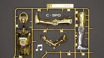 ♪Build: C-3PO | Star War | Satisfying beat building | Speed build | Model Kit