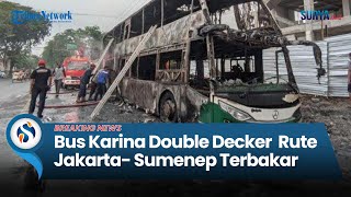 🔴 BREAKING NEWS Bus Karina Double Decker Rute Jakarta-Sumenep Terbakar di Pamekasan