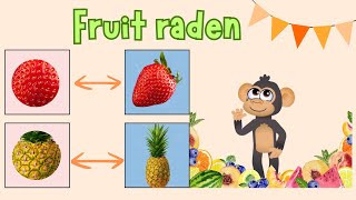 FRUIT RADEN🍓🍊🍇 | fruit leren🍏 Nederlands voor peuters en kleuters| Fruit leren in het Nederlands.