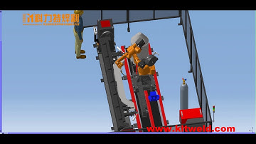 Kawasaki BA006N welding robot Walking robot simulation