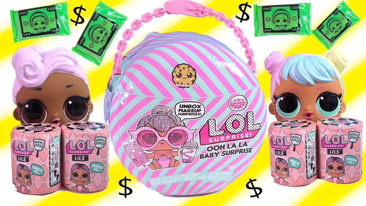 NEW BIG LOL Surprise Ooh La La Little Baby Sister Money Blind Bags  Color Change