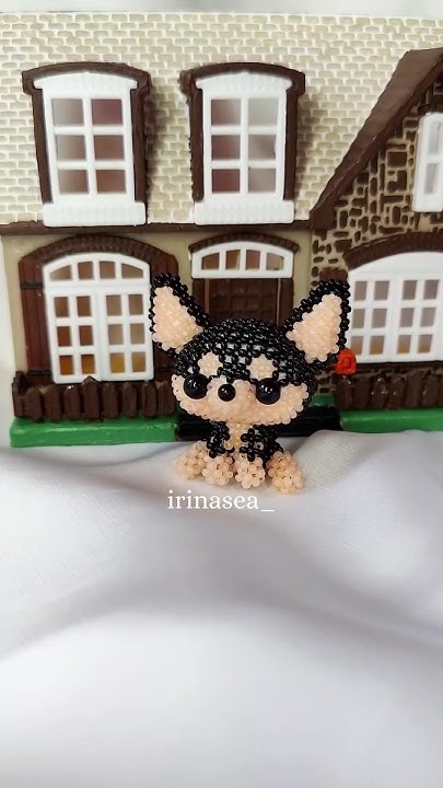 чихуахуа из бисера #амигурумиизбисера #бисероплетение #amigurumi #бисер ...