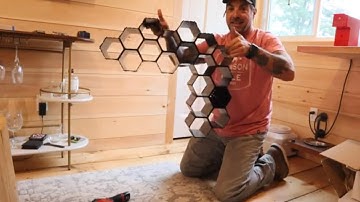 WineHive Cell Modular Wine Rack Wall Mount Installation by HGTV Designer and Builder Anthony Carrino