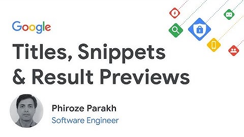 Titles, Snippets and Result Previews (WMConf MTV 