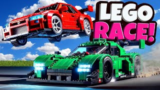 Epic Lego Street Race Ends in TOTAL DISASTER in Brick Rigs Multiplayer!