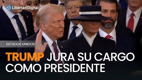 Así ha sido el momento en el que Trump jura su cargo como presidente de Estados Unidos.
