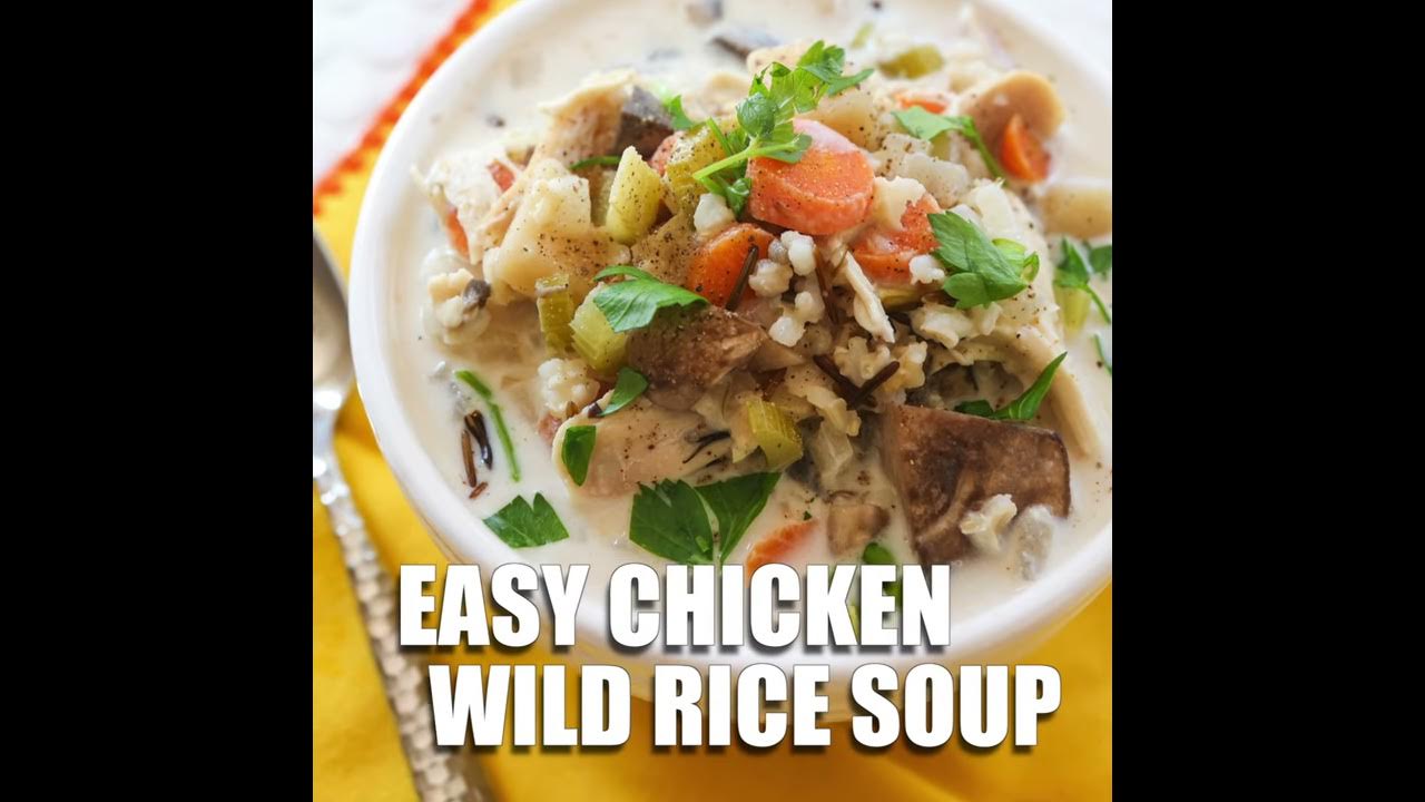 Crock Pot Chicken and Wild Rice Soup - Iowa Girl Eats