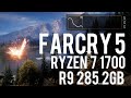 Far Cry 5 Benchmark - AMD Ryzen 7 1700 - R9 285 2GB / R9 380 2GB