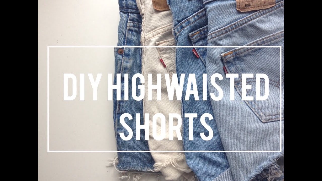 DIY High Waisted Denim Shorts| Cuffed or Distressed| Becca Ranjan - YouTube