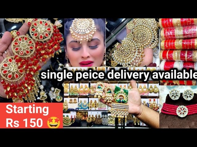 Artificial Jewellery Market in Delhi l Starting Rs 150? l American Diamond Jewellery l Choker Sets l