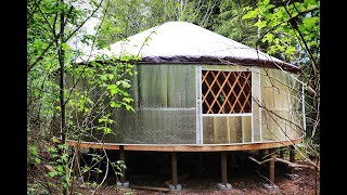 Escaping The Rent Trap | Tiny House Living - BUILDING A YURT - Finale, Part 1/2