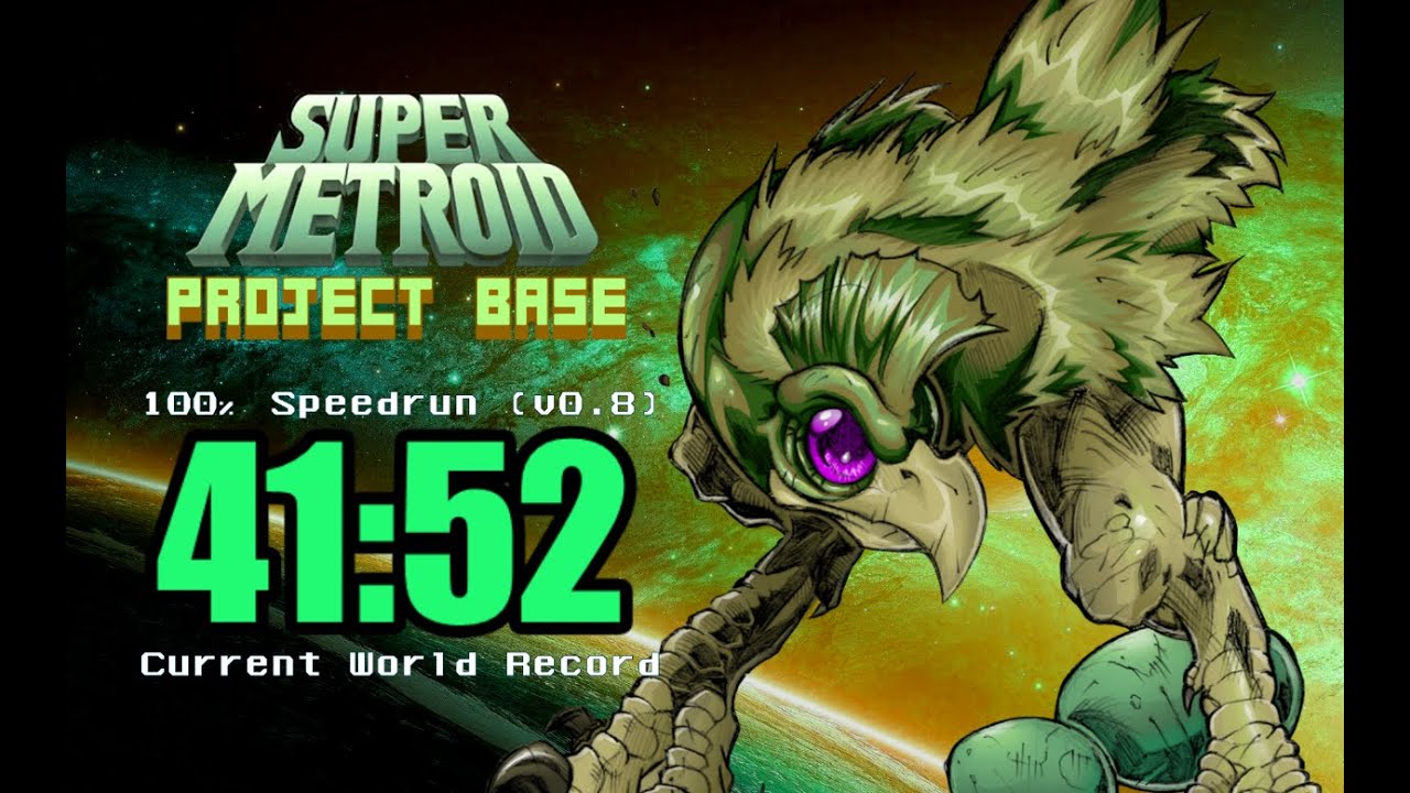 Super Metroid: Project Base v0.8 100% Speedrun in 