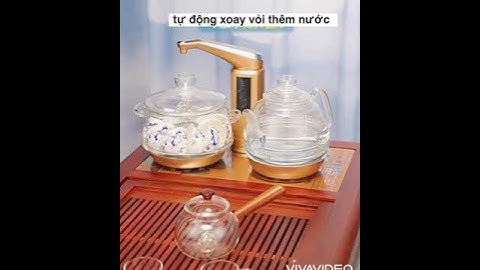 Bộ bếp ấm đun nước điện thuỷ tinh chịu nhiệt pha trà tại bàn thông minh tự động cảm ứng kamjove -G9