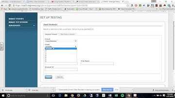 Create MAP NWEA Testing Sessions