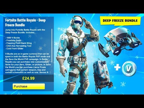 new deep freeze bundle in fortnite battle royale new frostbite - fortnite deep freeze bundle