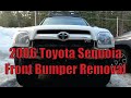 First Gen Sequoia and Tundra front bumper removal