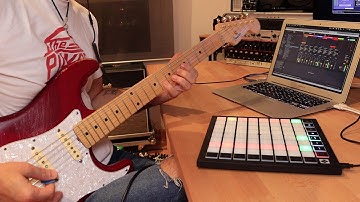 Novation Launchpad X & Ableton Live Guitar Looping Jam - First Try!