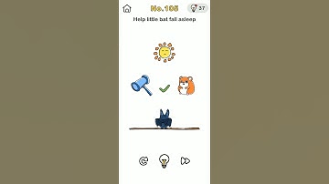 Brain out level 105 / Help little bat fall asleep