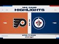 NHL Highlights | Flyers vs. Jets - April 11, 2026