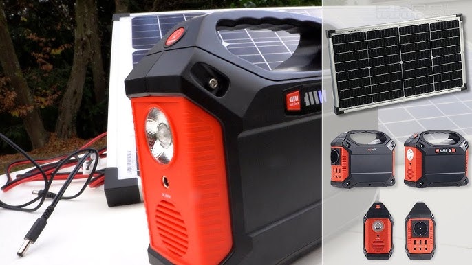 Batterie nomade et convertisseur solaire HSG-1300 1920 Wh / 2400 W avec  panneau solaire 200W, Batteries nomades