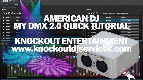 AMERICAN DJ Mydmx 2.0 QUICK TUTORIAL