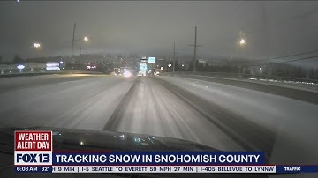 More snow falls over Puget Sound overnight | FOX 13 News
