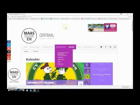 Maasduinencentraal regiokalender tutorial 2016