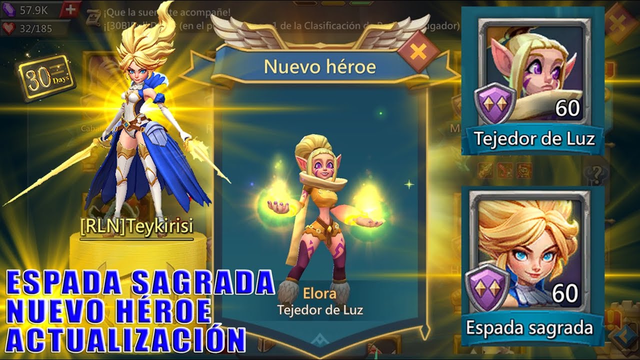 Recluto a TEJEDOR DE LUZ & ESPADA SAGRADA | Nuevo héroe 2025