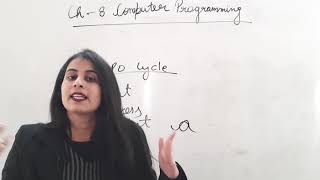 Class VI, Chapter-8 ( Computer Programming?