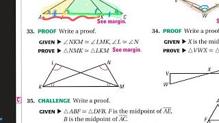 10.28 - 4.7 CPCTC, 4.8 Isosceles & Equilateral Triangles (part 1)