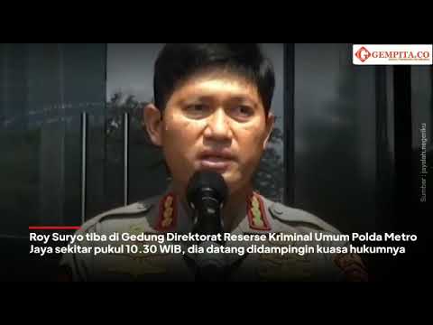 Roy Suryo Datangi Polda Metro Jaya, Terkait Meme Patung Stupa Borobudur Mirip Jokowi