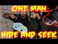 (CHASED OUT!!!!) ONE MAN HIDE AND SEEK IN HAUNTED HOUSE