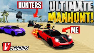 The ULITMATE MANHUNT in Vehicle Legends Roblox! (Voice Reveal + 10k Subscribers Special)