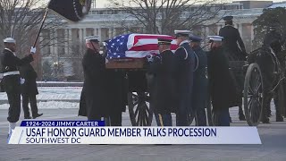 'We hope we honored him properly' | US Air Force Honor Guard member discusses President Jimmy Carter