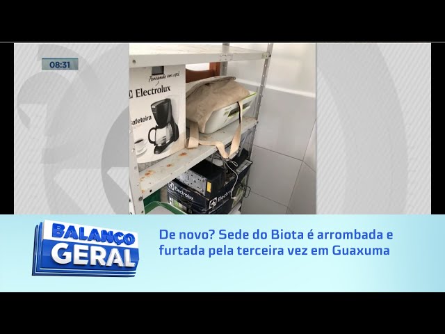 De novo? Sede do Biota é arrombado e furtada pela terceira vez em guaxuma