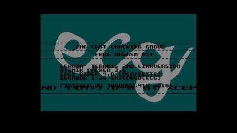 Fake Orgasm Compact Disk #011 Intro by ECG (2019) | Atari ST Demoscene