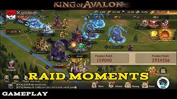 King Of Avalon - RAID Event Almost 3 Million lost one MEGA Rally 🤪