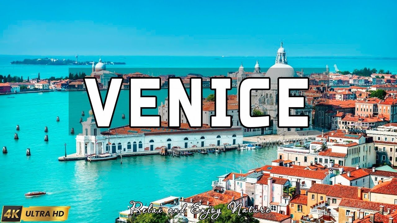 VOLANDO SOBRE VENICE 4K | Increíble paisaje natural hermoso con música relajante | VÍDEO 4K UHD