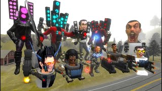 Which Side Is Stronger? All Skibidi Toilet Bosses Vs All Speakerman An Bosses In Garrys Mod