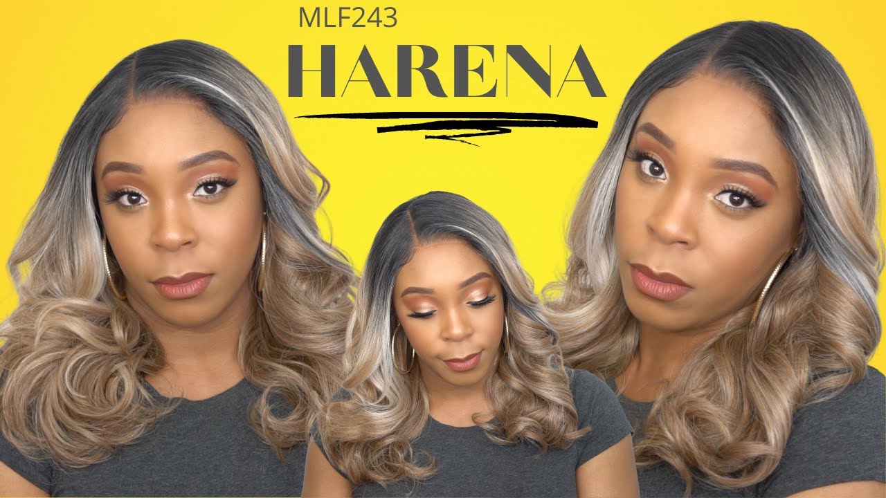 Bobbi Boss Synthetic Hair 13x4 Deep HD Lace Wig - MLF243 HARENA --/WIGTYPES.COM
